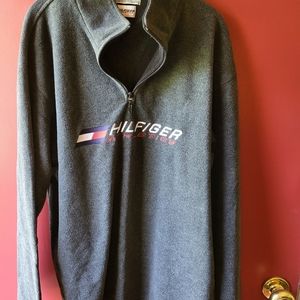 Men's Hilfiger Athletics Polyester Quarter Zipper Pullover Sweatshirt